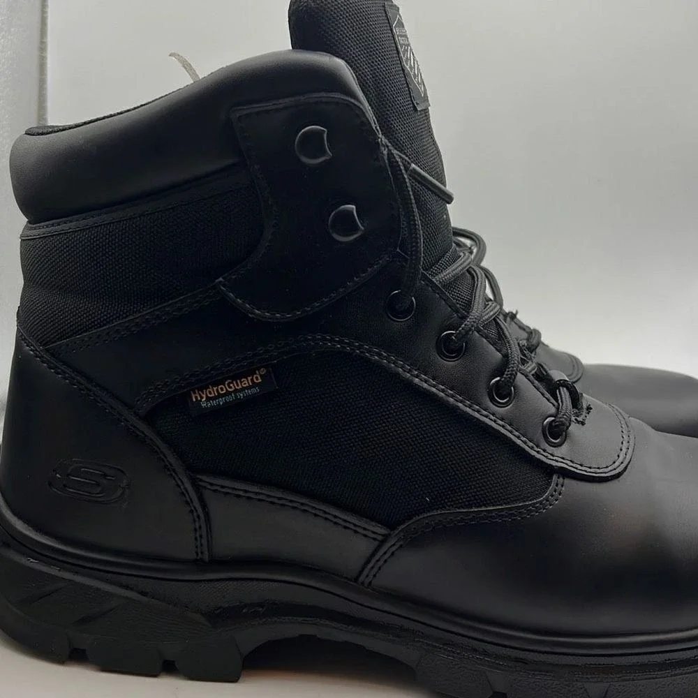 Skechers Men's New Wascana-Benen Military and Tactical Boot, Black, MEN‎ 12- NWB